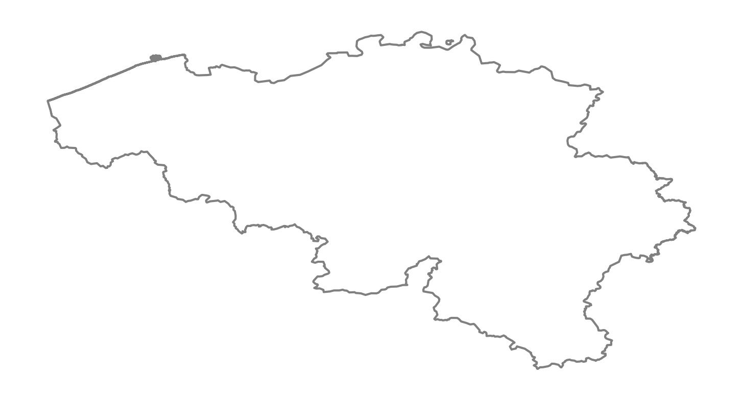 Figure 2 : Frontières de la Belgique